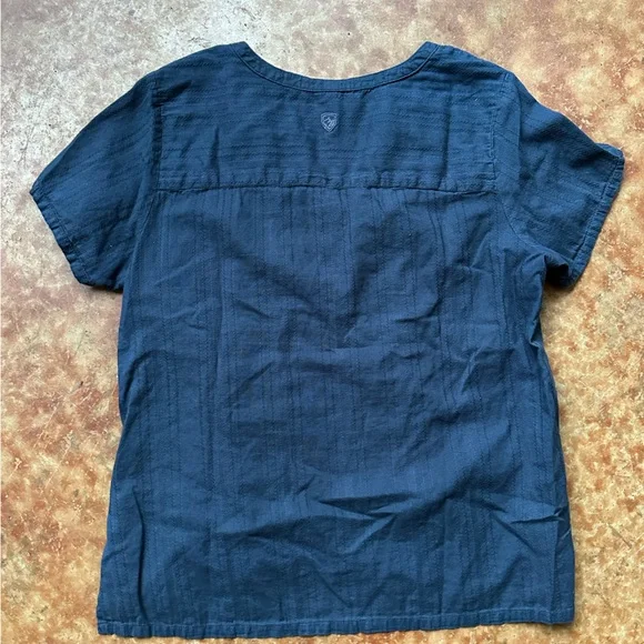 Kuhl navy blue relaxed fit casual shirt - Picture 3 of 3